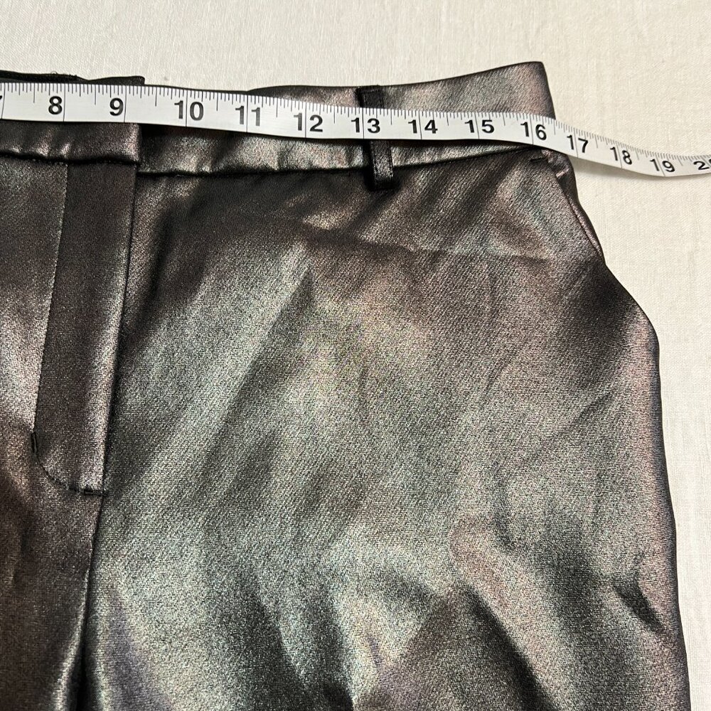 Express Editor Boot Pants 10s Metallic Dark Gray … - image 8